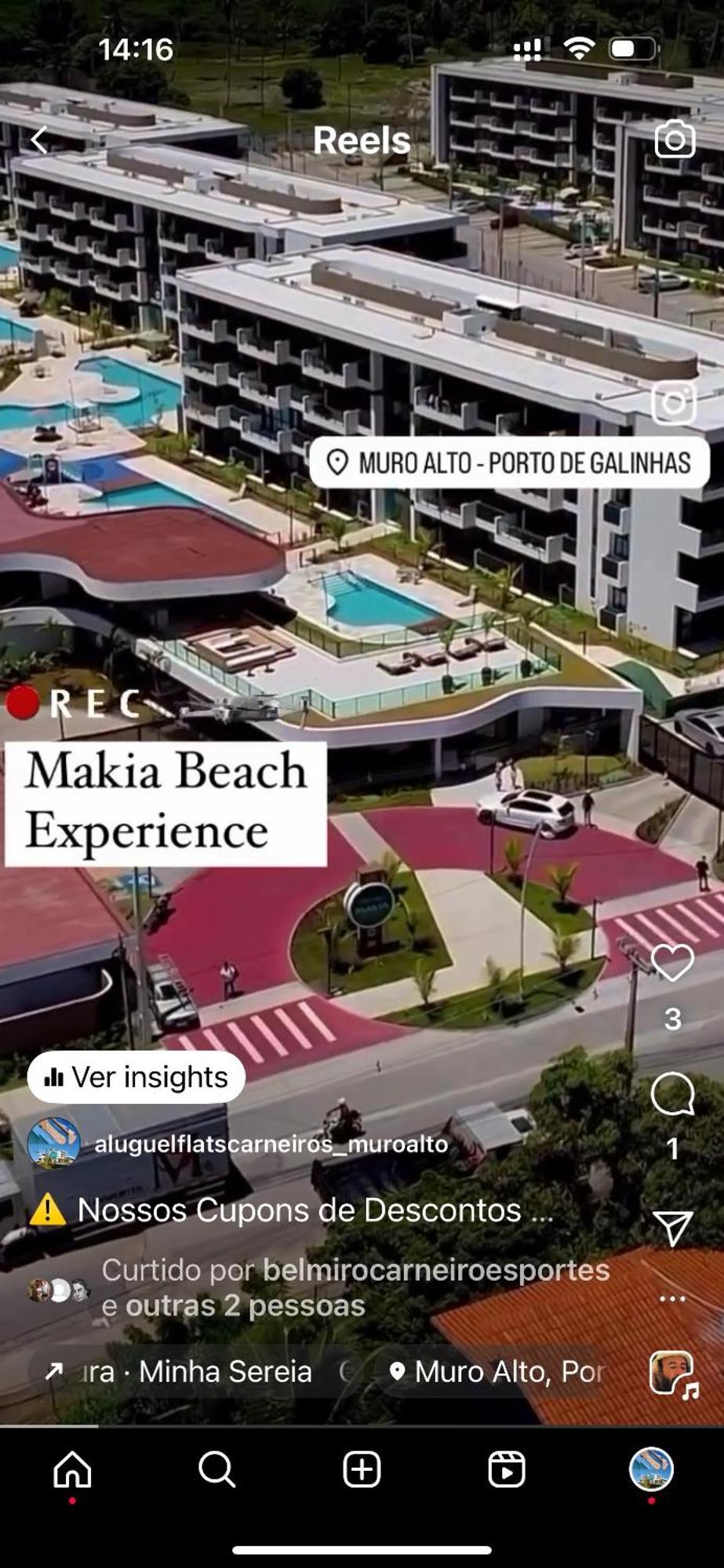 Flat Em Muro Alto-Porto De Galinhas-Makia Beach Experience Exterior photo